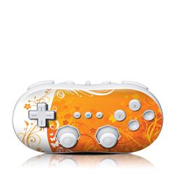 Picture of DecalGirl WIICC-ORANGECRUSH Wii Classic Controller Skin - Orange Crush
