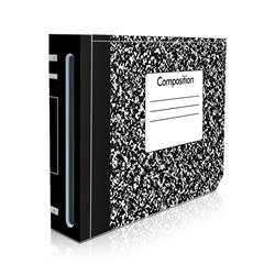 Picture of DecalGirl WII-COMPNTBK Nintendo Wii Skin - Composition Notebook