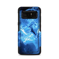 Picture of DecalGirl OCN8-QWAVES-BLU OtterBox Commuter Galaxy Note 8 Case Skin - Blue Quantum Waves