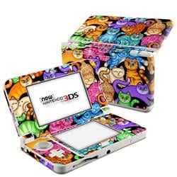 N3DS15-CLRKIT Nintendo 3DS 2015 Skin - Colorful Kittens -  DecalGirl