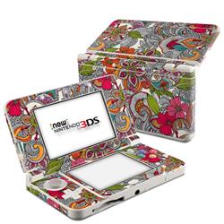 N3DS15-DOODLESCLR Nintendo 3DS 2015 Skin - Doodles Color -  DecalGirl