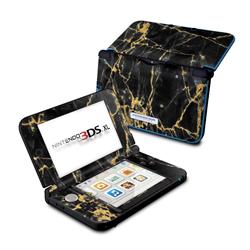 N3DX-BLACKGOLD Nintendo 3DS XL Skin - Black Gold Marble -  DecalGirl