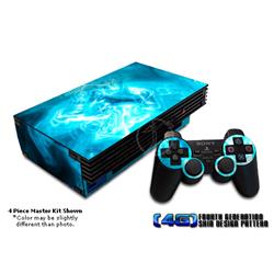 Picture of DecalGirl PS2-BQWAVES Sony PS2 Skin - Blue Quantum Waves