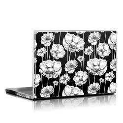 LS-STRIPEDBLOOMS Universal Laptop Skin - Striped Blooms -  DecalGirl