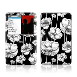 IPC-STRIPEDBLOOMS Apple iPod Classic Skin - Striped Blooms -  DecalGirl