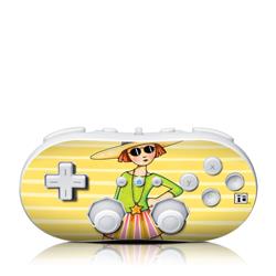 Picture of DecalGirl WIICC-GOGIRL Wii Classic Controller Skin - You Go Girl
