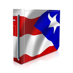 Picture of DecalGirl WII-FLAG-PUERTORICO Nintendo Wii Skin - Puerto Rican Flag