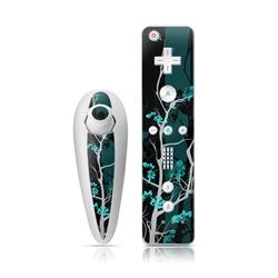 WIINC-TRANQUILITY-BLU Wii Nunchuk & Remote Skin - Aqua Tranquility -  DecalGirl