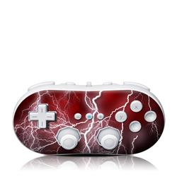 Picture of DecalGirl WIICC-APOC-RED Wii Classic Controller Skin - Apocalypse Red