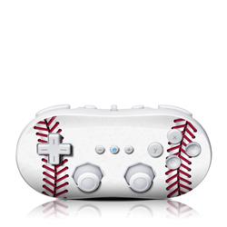 Picture of DecalGirl WIICC-BASEBALL Wii Classic Controller Skin - Baseball