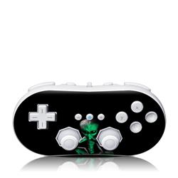 Picture of DecalGirl WIICC-ABD-GRN Wii Classic Controller Skin - Abduction