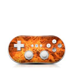 Picture of DecalGirl WIICC-COMBUST Wii Classic Controller Skin - Combustion