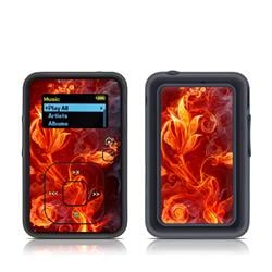 SSCP-FLWRFIRE SanDisk Sansa Clip Plus Skin - Flower of Fire -  DecalGirl