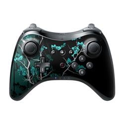 WIUPC-TRANQUILITY-BLU Nintendo Wii U Pro Controller Skin - Aqua Tranquility -  DecalGirl