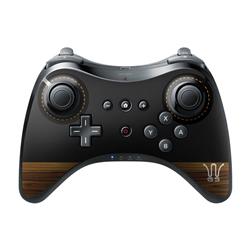 Picture of DecalGirl WIUPC-WGS Nintendo Wii U Pro Controller Skin - Wooden Gaming System