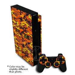 Picture of DecalGirl PS2-OCAMO Sony PS2 Skin - Orange Camouflage