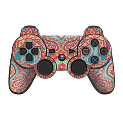 PS3C-CARNIVALPAISLEY PS3 Controller Skin - Carnival Paisley -  DecalGirl