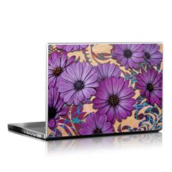 LS-DAISDAM Universal Laptop Skin - Daisy Damask -  DecalGirl