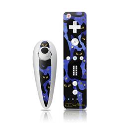 WIINC-CATSIL Wii Nunchuk & Remote Skin - Cat Silhouettes -  DecalGirl