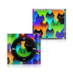 IPS4-RCATS Apple iPod Shuffle 4G Skin - Rainbow Cats -  DecalGirl