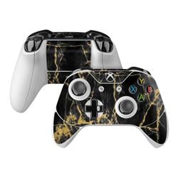 XBOC-BLACKGOLD Microsoft Xbox One S Controller Skin - Black Gold Marble -  DecalGirl