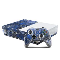 XBOS-GOCEANMARB Microsoft Xbox One S Console & Controller Kit Skin - Gilded Ocean Marble -  DecalGirl