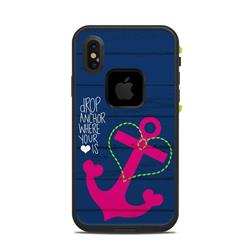 LFAX-DANCHOR Lifeproof Fre iPhone X Case Skin - Drop Anchor -  DecalGirl