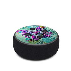 AED3-BFLYGLASS Amazon Echo Dot 3rd Gen Skin - Butterfly Glass -  DecalGirl