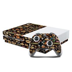 Gone Fishing Protector Skin Sticker Compatible with Microsoft Xbox One S Console and Controller Kit - Ultra Thin Protective Vinyl Decal Wrap Cover
