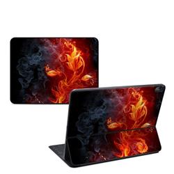 AIPSK12-FLWRFIRE Apple iPad Pro Smart Keyboard 12.9 in. Skin - Flower of Fire -  DecalGirl