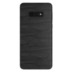 SGS10E-BLACKWOOD Samsung Galaxy S10e Skin - Black Woodgrain -  DecalGirl