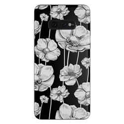 SGS10E-STRIPEDBLOOMS Samsung Galaxy S10e Skin - Striped Blooms -  DecalGirl