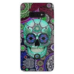 SGS10E-SUGSKLSOMB Samsung Galaxy S10e Skin - Sugar Skull Sombrero -  DecalGirl