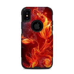 OCXS-FLWRFIRE OtterBox Commuter iPhone X & XS Case Skin - Flower of Fire -  DecalGirl