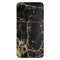 SGS10E-BLACKGOLD Samsung Galaxy S10e Skin - Black Gold Marble -  DecalGirl