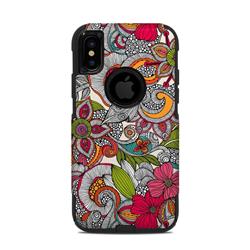 OCXS-DOODLESCLR OtterBox Commuter iPhone X & XS Case Skin - Doodles Color -  DecalGirl