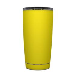 Solid State Yellow Protector Skin Sticker Compatible with Yeti Rambler 20oz Tumbler - Ultra Thin Protective Vinyl Decal wrap Cover