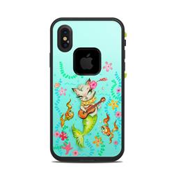 LFAX-MERKITUKEL Lifeproof iPhone X Fre Case Skin - Merkitten with Ukelele -  DecalGirl