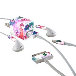 ACH-BLURREDFLOWERS Apple iPhone Charge Kit Skin - Blurred Flowers -  DecalGirl