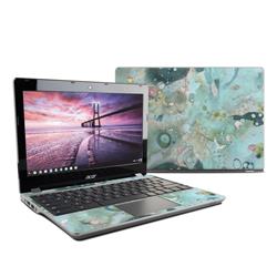 Picture of DecalGirl AC74-ORGBLUE Acer Chromebook C740 Skin - Organic in Blue