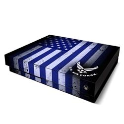 XBOOX-USAF-FLAG Microsoft Xbox One X Skin - USAF Flag -  DecalGirl