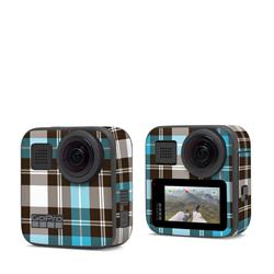 GPM-PLAID-TUR GoPro Max Skin - Turquoise Plaid -  DecalGirl