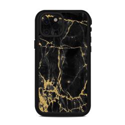 LF11P-BLACKGOLD Lifeproof iPhone 11 Pro Fre Case Skin - Black Gold Marble -  DecalGirl