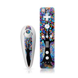 WIINC-TREECARN Wii Nunchuk Skin - Tree Carnival -  DecalGirl