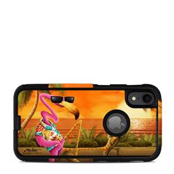 OCAIXR-SFLAMINGO OtterBox Commuter iPhone XR Case Skin - Sunset Flamingo -  DecalGirl