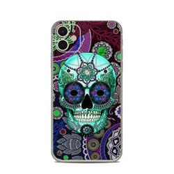 AIP11-SUGSKLSOMB Apple iPhone 11 Skin - Sugar Skull Sombrero -  DecalGirl