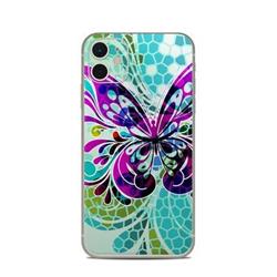 AIP11-BFLYGLASS Apple iPhone 11 Skin - Butterfly Glass -  DecalGirl