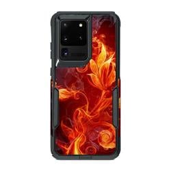 OCS20U-FLWRFIRE OtterBox Commuter Galaxy S20 Ultra Case Skin - Flower Of Fire -  DecalGirl