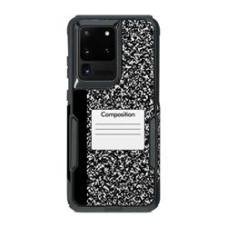 OCS20U-COMPNTBK OtterBox Commuter Galaxy S20 Ultra Case Skin - Composition Notebook -  DecalGirl