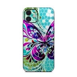 AIP12-BFLYGLASS Apple iPhone 12 Skin - Butterfly Glass -  DecalGirl